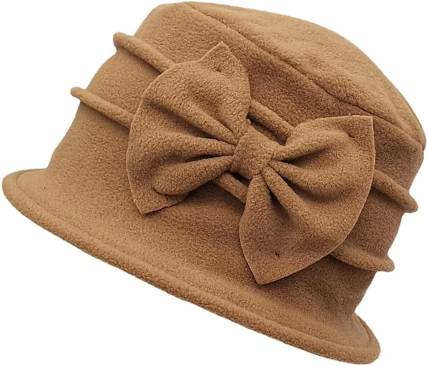 ZffXH, chapeau cloche vintage en feutre